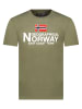 Geographical Norway Koszulka "Jacky" w kolorze khaki