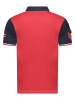 Geographical Norway Koszulka polo "Karadock" w kolorze czerwono-czarnym