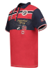 Geographical Norway Koszulka polo "Karadock" w kolorze czerwono-czarnym