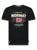 Geographical Norway Koszulka "Juitre" w kolorze czarnym