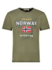 Geographical Norway Koszulka "Juitre" w kolorze khaki