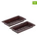 Zenker 2er-Set: Schokoladeformen in Braun - (L)25 x (B)14 cm