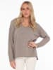 Zwillingsherz Trui "Positive Mind" taupe