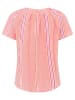 Zwillingsherz Blouse "Summer Stripes" koraalrood