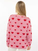 Zwillingsherz Pullover "Herzen" in Rosa