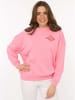 Zwillingsherz Sweatshirt "Feel Good Club" in Rosa