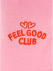 Zwillingsherz Szorty dresowe "Feel Good Club" w kolorze jasnoróżowym