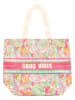 Zwillingsherz Shopper bag "Good Vibes" ze wzorem - 36 x 46 cm