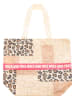 Zwillingsherz Shopper "Animal Mix" in Beige - (B)36 x (H)46 cm
