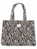 Zwillingsherz Shopper bag w kolorze czarno-białym - 43 x 33 cm