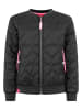 Zwillingsherz Bomberjacke "Be Happy" in Schwarz
