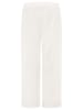 Zwillingsherz Muślinowe spodnie w kolorze białym