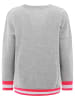 Zwillingsherz Sweatshirt "Moin" in Grau