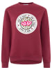 Zwillingsherz Sweatshirt "Romy" bordeaux