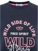 Zwillingsherz Sweatshirt "Wild Side" donkerblauw