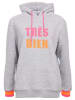 Zwillingsherz Hoodie "Keira" in Grau