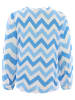 Zwillingsherz Blouse "Grote Zig Zag" lichtblauw
