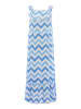 Zwillingsherz Kleid "Zick-Zack" in Hellblau/ Blau