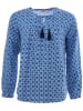 Zwillingsherz Bluse "Yumi" in Blau