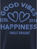 Zwillingsherz Shirt "Happiness Vibes" donkerblauw