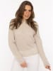 Zwillingsherz Trui beige