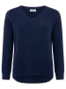 Zwillingsherz Kaschmir-Pullover in Dunkelblau