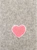 Zwillingsherz Schal "Herz" in Grau - (L)35 x (B)48 cm