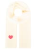 Zwillingsherz Sjaal "Herz" crème - (L)35 x (B)48 cm