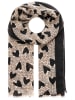 Zwillingsherz Sjaal beige/zwart
