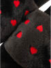Zwillingsherz Pantoffels zwart/rood