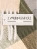 Zwillingsherz Schal in Beige/ Grau/ Khaki