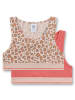 Sanetta 2-delige set: bustiers beige/rood