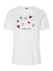 Pieces Shirt "Funly" in Weiß