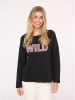 Zwillingsherz Longsleeve "Wild" in Schwarz