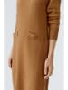 Oui Gebreide jurk camel