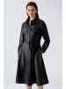 Oui Kunstlederkleid in Schwarz
