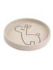 done by deer Talerz "Raffi" w kolorze beżowym do nauki jedzenia - Ø 18 cm