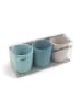 done by deer 3er-Set: Silikon-Trinkbecher in Blau/ Hellblau/ Grau - 160 ml