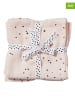 done by deer 2-delige set: gaasdoeken "Dreamy dots" lichtroze - (L)120 x (B)120 cm