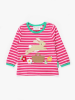 Toby Tiger Longsleeve "Leaping Bunny" in Pink