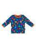 Toby Tiger Longsleeve "Camping Bear" in Blau/ Orange