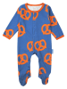 Toby Tiger Strampler in Blau/ Orange
