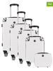 Geographical Norway 5tlg. Hardcase-Trolleyset "Shock" in Weiß