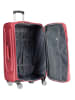 Geographical Norway 5-delige softcase-trolleyset "Show" rood