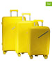 Geographical Norway 3-delige hardcase-trolleyset "Simi" geel