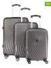 Geographical Norway 3-delige hardcase-trolleyset "Sunlight" grijs