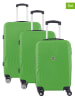 Geographical Norway 3tlg. Hardcase-Trolleyset "Sunlighteo" in Grün