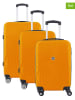 Geographical Norway 3tlg. Hardcase-Trolleyset "Sunlighteo" in Orange