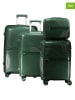 Geographical Norway 4tlg. Hardcase-Trolleyset "Sarovel" in Grün