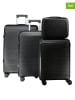 Geographical Norway 4-delige hardcase-trolleyset "Solvable" zwart